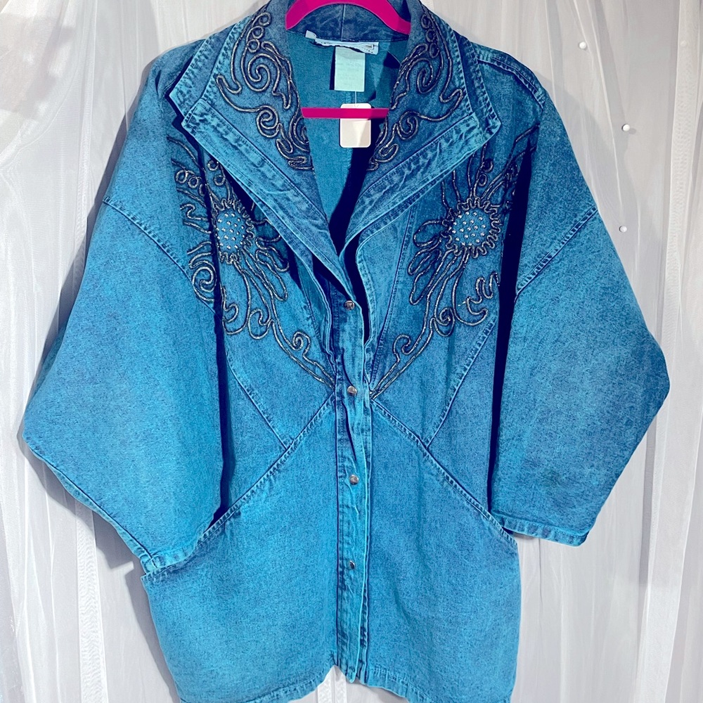 “Pado” VTG embellished Jean Jacket